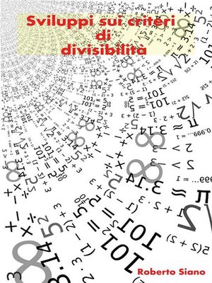 cover image of Sviluppi sui criteri di divisibilità